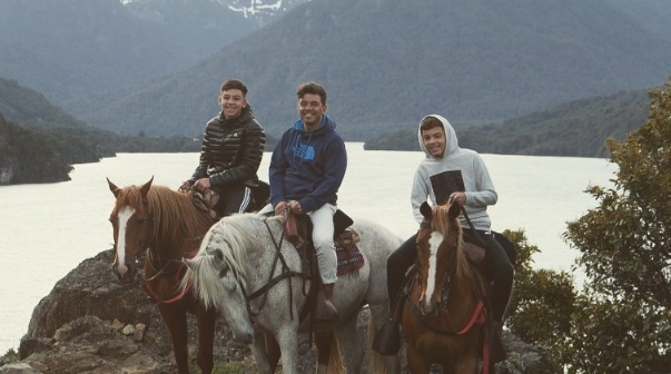 Marcelo Gallardo y sus hijos