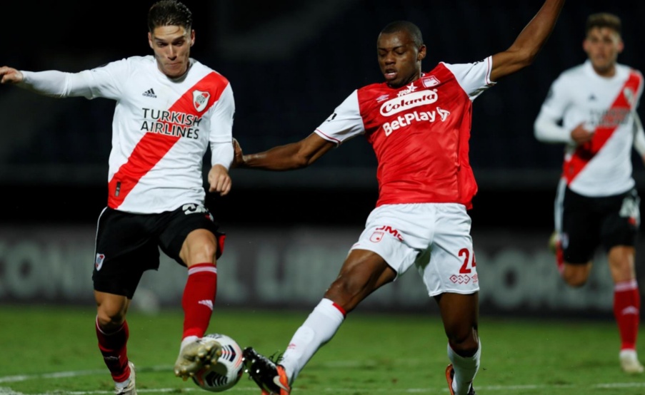 River igualó ante Independiente Santa Fe(EFE)