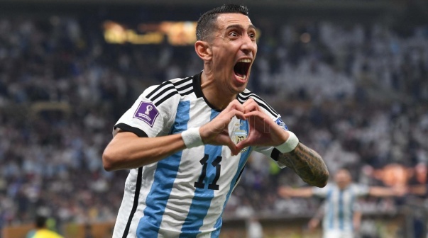 Di María expresó su felicidad por el triunfo argentino: 