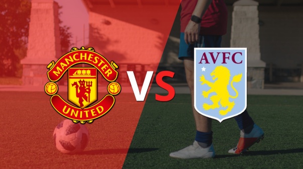 Ya rueda el balón entre Manchester United y Aston Villa en el estadio Old Trafford