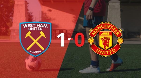 Manchester United no pudo en su visita a West Ham United y cayó 1-0