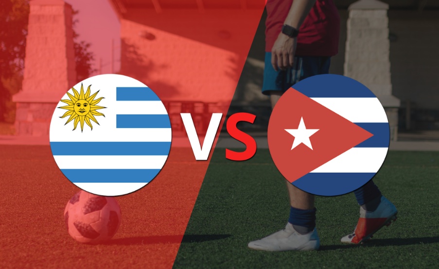 Por dos goles de diferencia, Uruguay se impone a Cuba