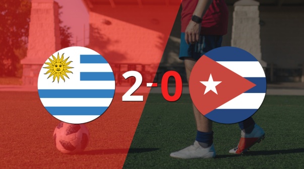 Con dos goles, Uruguay se impuso a Cuba en el estadio Centenario