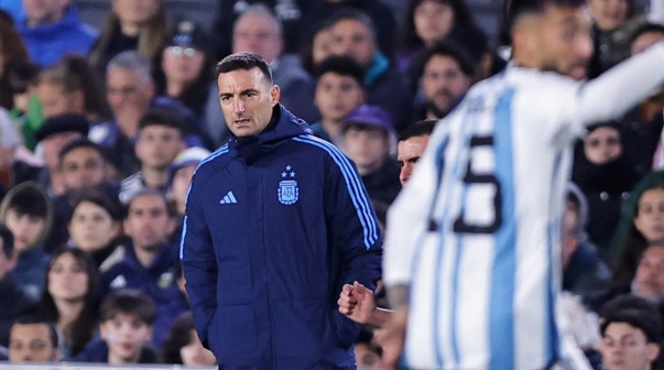 Scaloni con Argentina.
