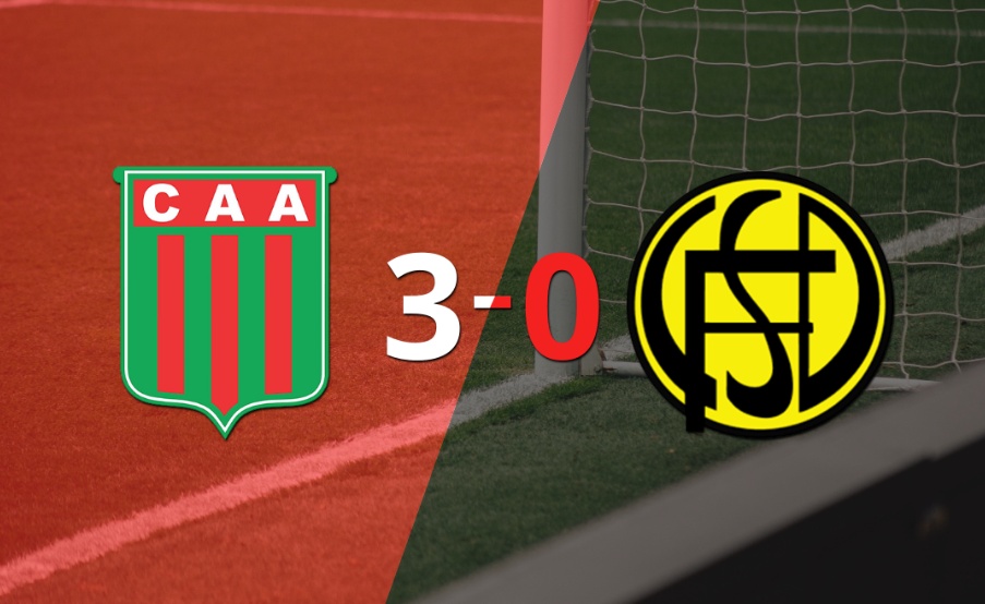 Agropecuario Argentino fue contundente y goleó 3-0 a Flandria