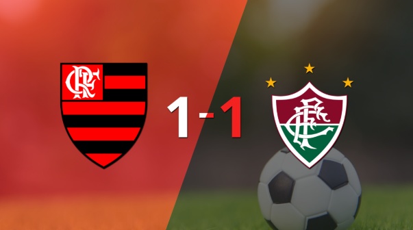 El clásico Fla-Flu terminó en empate 1-1 en el Maracanã