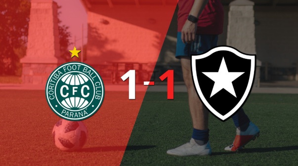 Coritiba y Botafogo empataron 1 a 1