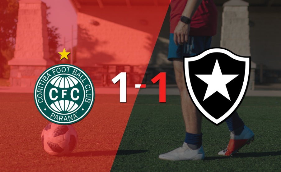 Coritiba y Botafogo empataron 1 a 1