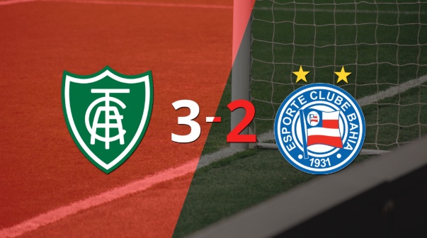 Renato Marques marca un doblete en la victoria 3-2 de América-MG ante Bahia