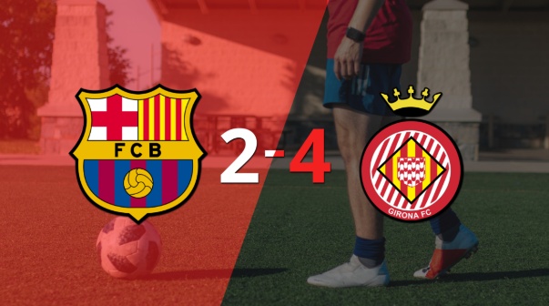 En su visita a Barcelona, Girona se quedó con el triunfo por 4 a 2