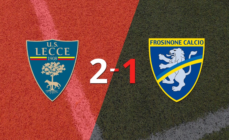 Frosinone no pudo en su visita a Lecce y perdió 2 a 1