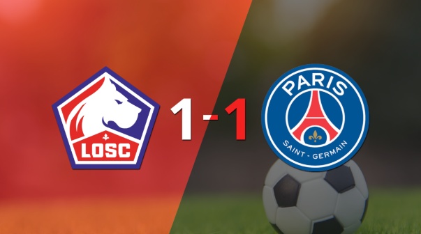 Lille logró sacar el empate de local frente a PSG