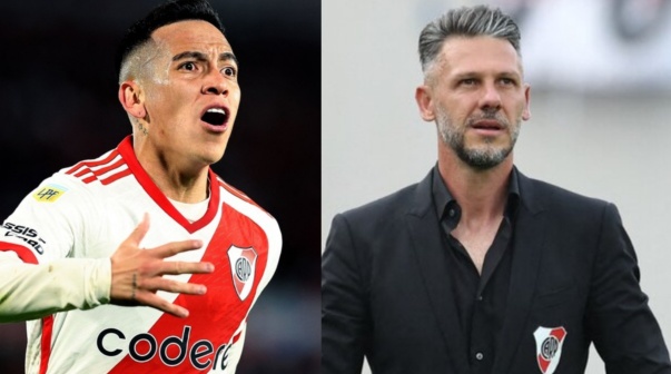 El mensaje de Barco a Demichelis en su despedida de River: 