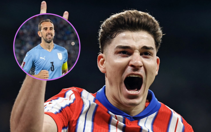 &nbsp;Diego Godín apuntó a Julián Álvarez en Atlético Madrid y sorprendió
