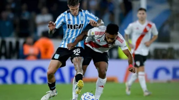 Bomba antes de Racing vs. River: 