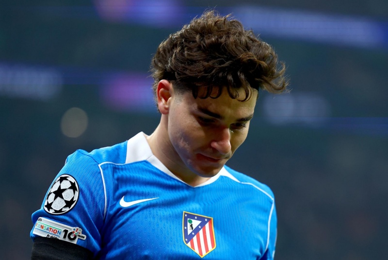 Julián Álvarez y su mala racha de goles en Atlético Madrid