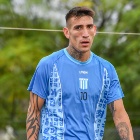 Ricardo Centurión en un entrenamiento con Racing de Córdoba