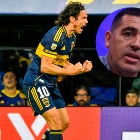 Riquelme sobre Cavani
Foto: FOTOBAIRES
Fecha 6 Torneo Clausura Liga Profesional.