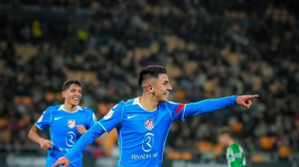 Thiago Almada en el Atlético de Madrid vs. Betis