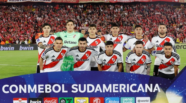 La formación de River vs. Independiente Santa Fe, por la CONMEBOL Sudamericana