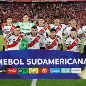 La formación de River vs. Independiente Santa Fe, por la CONMEBOL Sudamericana