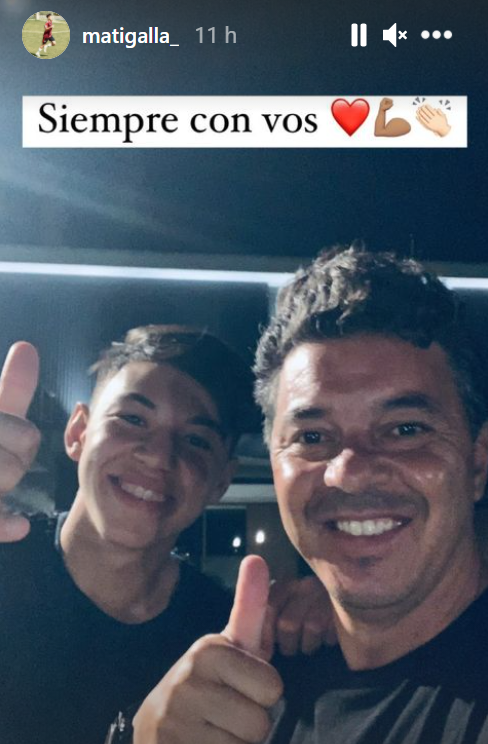 El mensaje de Matías Gallardo para su papá Marcelo